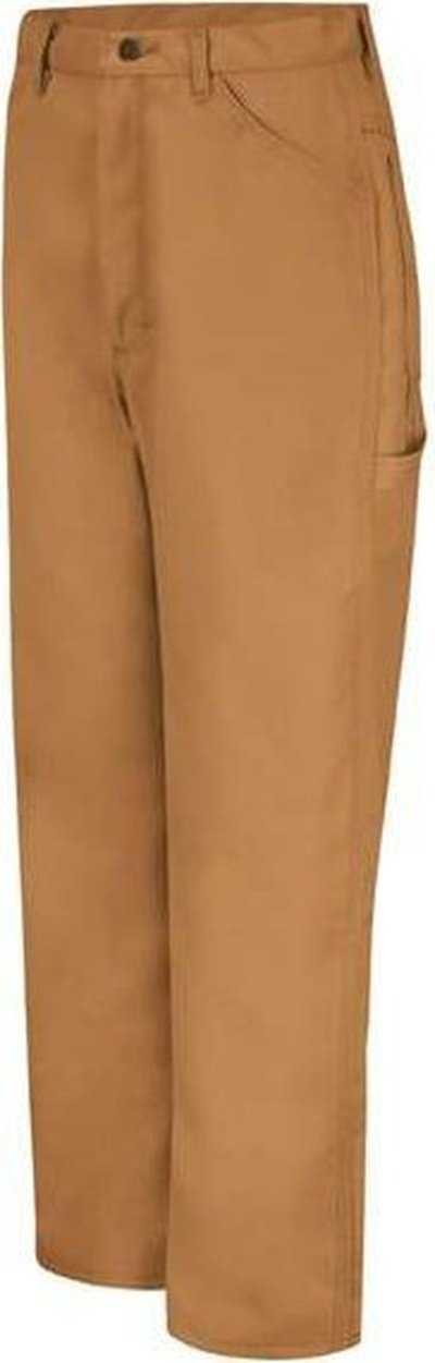 Red Kap PD30EXT Duck Dungaree Pants - Extended Sizes - Brown Duck - Unhemmed - HIT a Double - 1