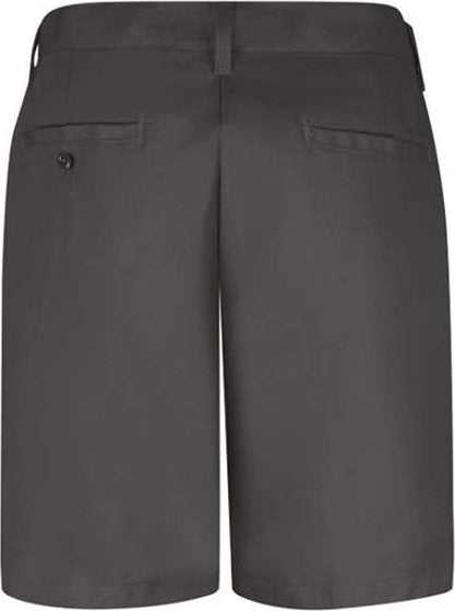 Red Kap PT27 Women's Plain Front Shorts, 8 Inch Inseam - Charcoal - HIT a Double - 1