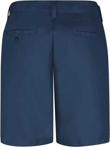 Red Kap PT27 Women's Plain Front Shorts, 8 Inch Inseam - Navy - HIT a Double - 1