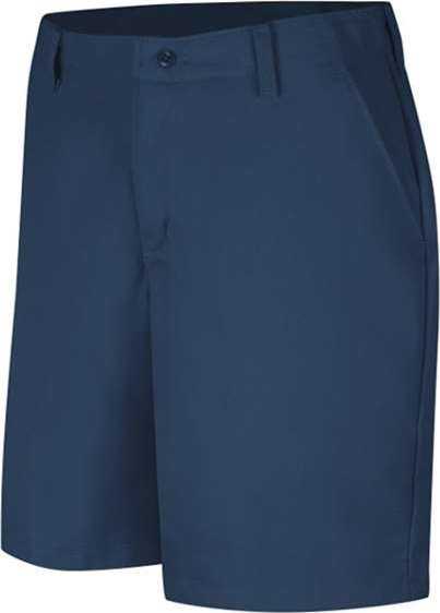 Red Kap PT27 Women's Plain Front Shorts, 8 Inch Inseam - Navy - HIT a Double - 1