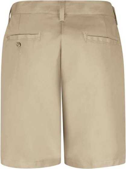 Red Kap PT27 Women&#39;s Plain Front Shorts, 8 Inch Inseam - Tan - HIT a Double - 2