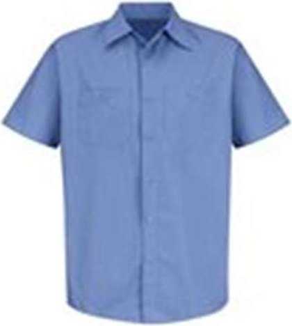 Red Kap SB22L Industrial Stripe Short Sleeve Work Shirt Long Sizes - BS-Petrol Blue/ Navy - HIT a Double - 1