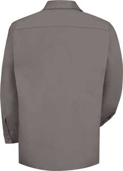 Red Kap SC30 Cotton Long Sleeve Uniform Shirt - Graphite - HIT a Double - 1
