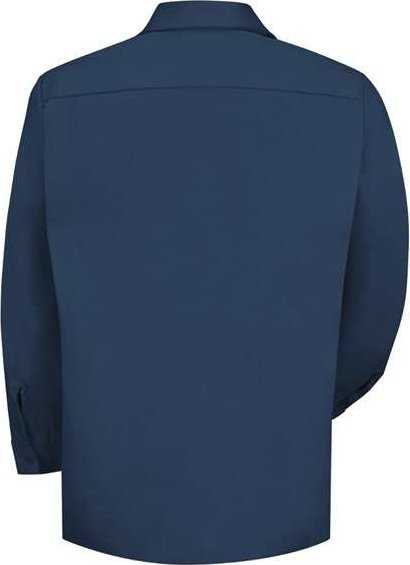 Red Kap SC30 Cotton Long Sleeve Uniform Shirt - Navy - HIT a Double - 2