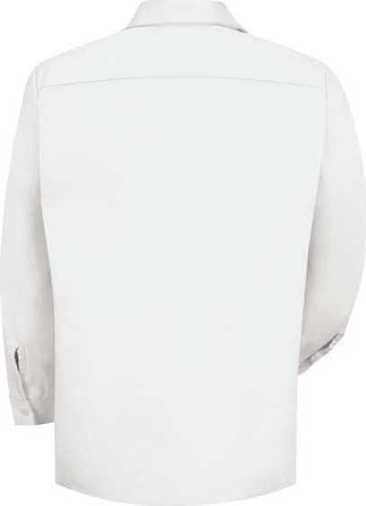 Red Kap SC30 Cotton Long Sleeve Uniform Shirt - White - HIT a Double - 2