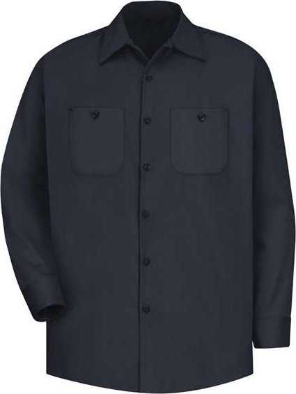Red Kap SC30L Long Sleeve Uniform Shirt Long Size - Dark Navy - HIT a Double - 1