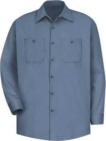 Red Kap SC30L Long Sleeve Uniform Shirt Long Size - Postman Blue - HIT a Double - 1