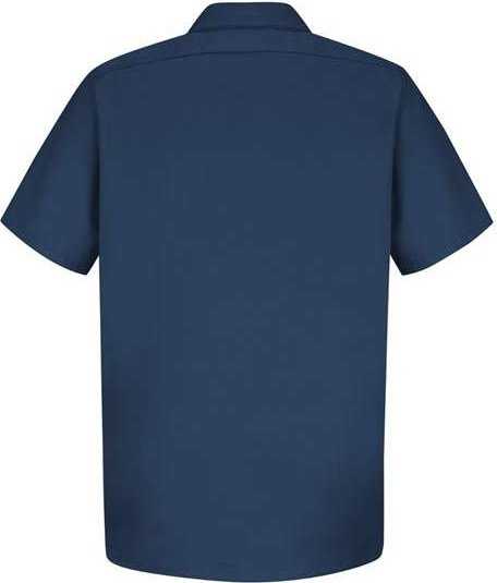 Red Kap SC40 Cotton Short Sleeve Uniform Shirt - Navy - HIT a Double - 1