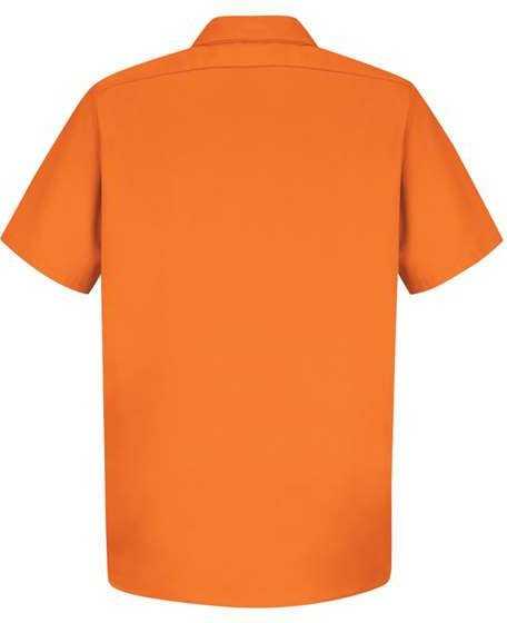 Red Kap SC40 Cotton Short Sleeve Uniform Shirt - Orange - HIT a Double - 2