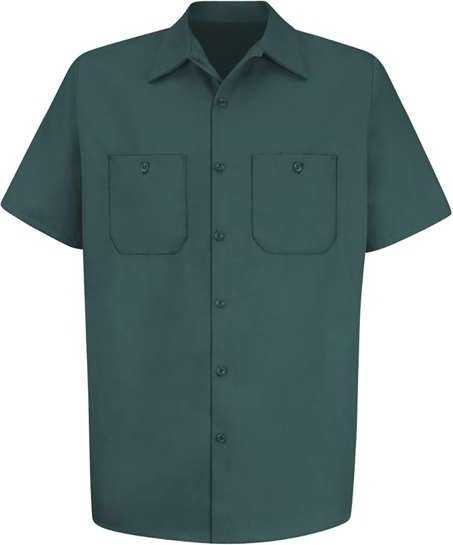 Red Kap SC40 Cotton Short Sleeve Uniform Shirt - Spruce Green - HIT a Double - 1