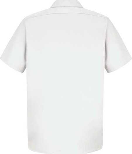 Red Kap SC40 Cotton Short Sleeve Uniform Shirt - White - HIT a Double - 2