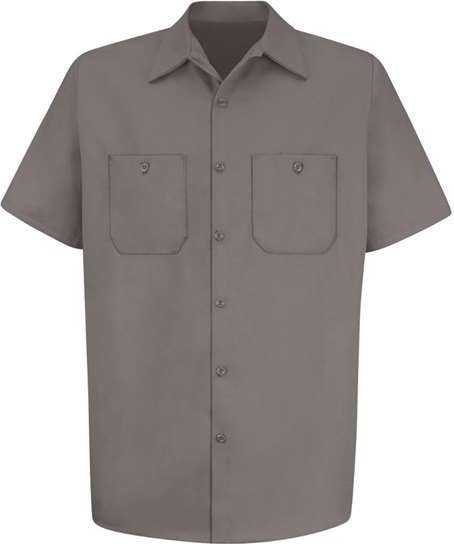 Red Kap SC40L Short Sleeve Uniform Shirt Tall Sizes - Graphite Gray - HIT a Double - 1