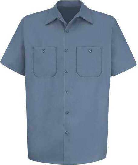 Red Kap SC40L Short Sleeve Uniform Shirt Tall Sizes - Postman Blue - HIT a Double - 1