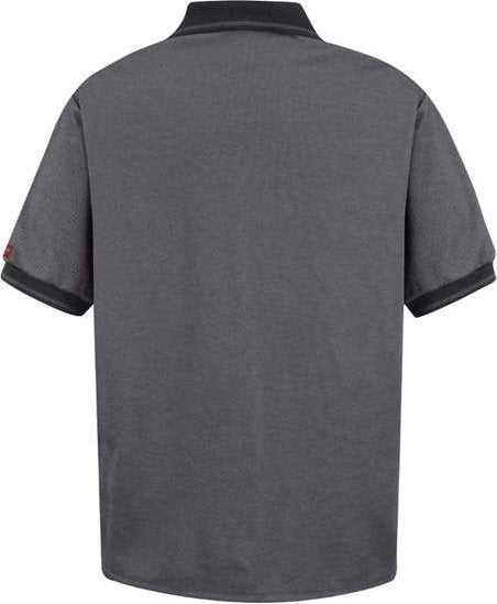 Red Kap SK52 Performance Knit Twill Shirt - BK-Black/ Charcoal - HIT a Double - 2