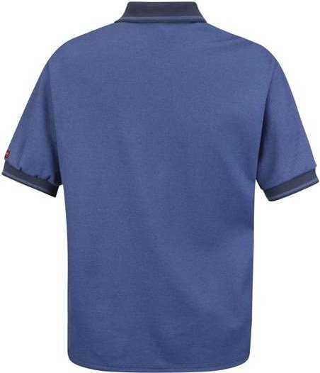 Red Kap SK52 Performance Knit Twill Shirt - NV-Navy/ Medium Blue - HIT a Double - 1