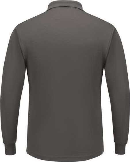 Red Kap SK6L Long Sleeve Performance Knit Polo - Charcoal - HIT a Double - 2
