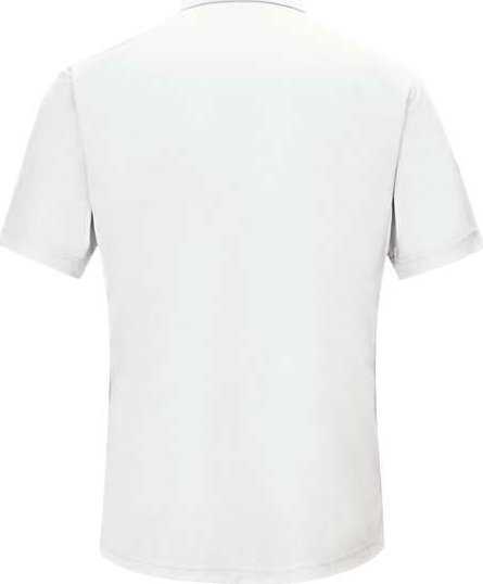 Red Kap SK74 Short Sleeve Performance Knit Gripper-Front Polo - White - HIT a Double - 2