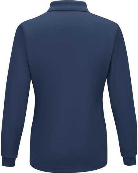 Red Kap SK7L Women&#39;s Long Sleeve Performance Knit Polo - Navy - HIT a Double - 2