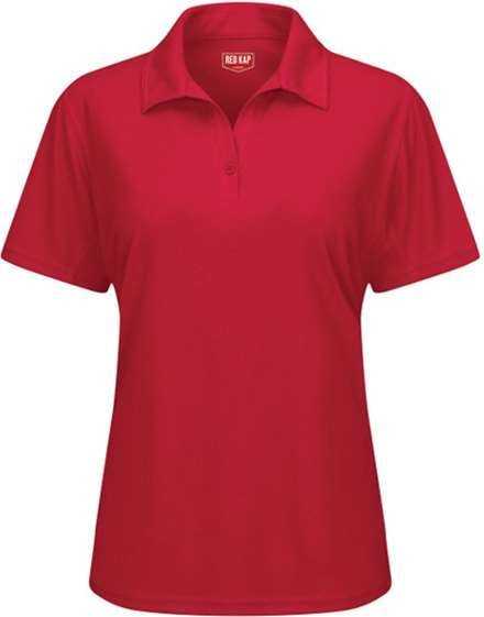 Red Kap SK91 Women&#39;s Performance Knit Flex Series Pro Polo - Red - HIT a Double - 1