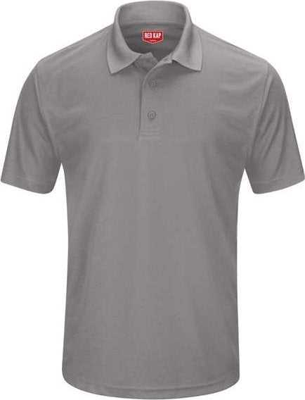 Red Kap SK96 Short Sleeve Performance Knit Pocketless Core Polo - GY-Gray - HIT a Double - 1