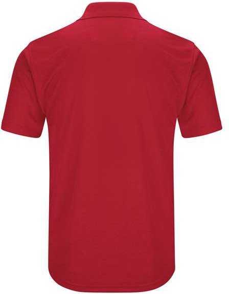 Red Kap SK96 Short Sleeve Performance Knit Pocketless Core Polo - Red - HIT a Double - 2