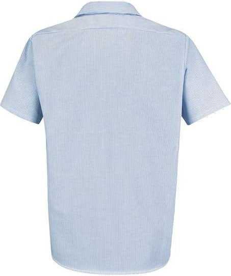 Red Kap SL20L Industrial Stripe Work Shirt Long Sizes - Blue/ White Stripe - HIT a Double - 2