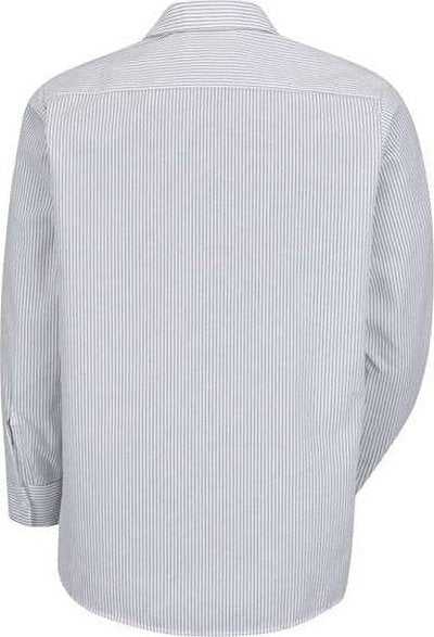 Red Kap SP10L Premium Long Sleeve Work Shirt Long Sizes - CW-White/ Charcoal - HIT a Double - 2