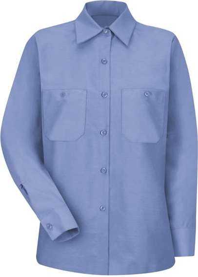 Red Kap SP13 Women&#39;s Industrial Work Shirt - Light Blue - HIT a Double - 1