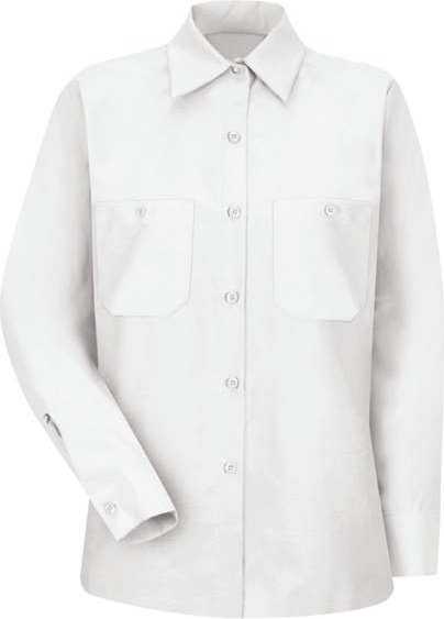 Red Kap SP13 Women&#39;s Industrial Work Shirt - White - HIT a Double - 1