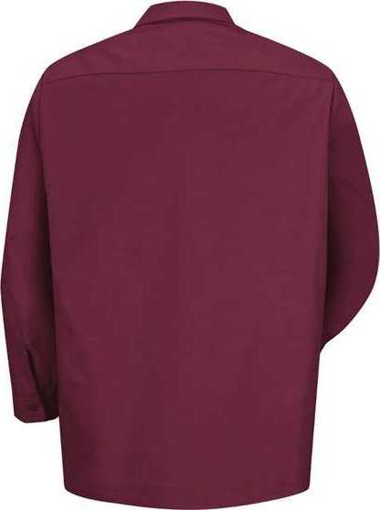 Red Kap SP14 Industrial Long Sleeve Work Shirt - Burgundy - HIT a Double - 2