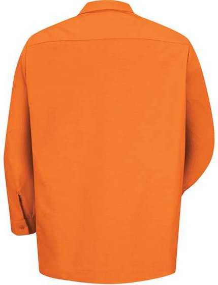 Red Kap SP14 Industrial Long Sleeve Work Shirt - Orange - HIT a Double - 2