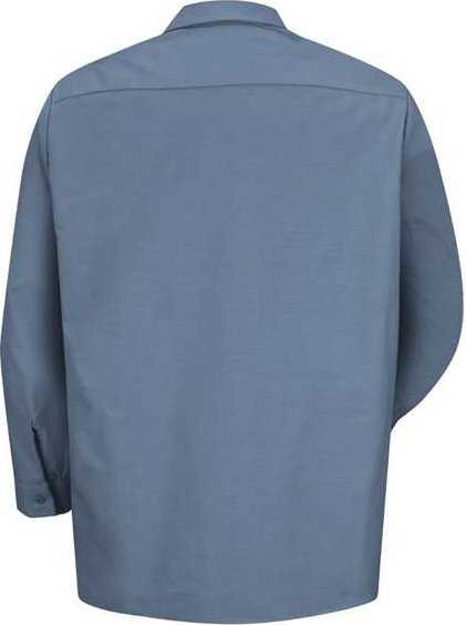 Red Kap SP14 Industrial Long Sleeve Work Shirt - Postman Blue - HIT a Double - 1
