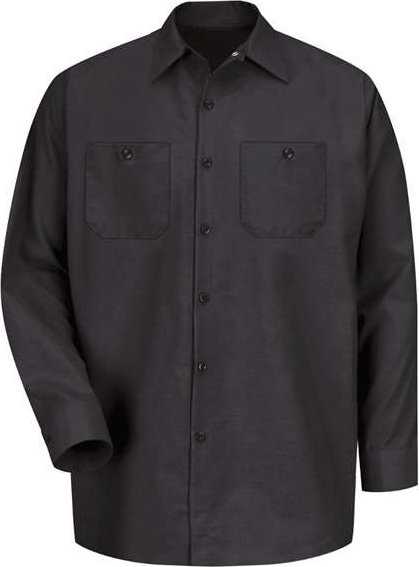Red Kap SP14L Industrial Work Shirt Long Sizes - Black - HIT a Double - 1