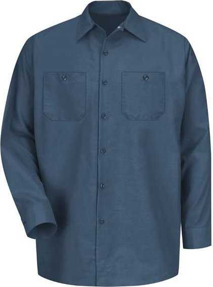 Red Kap SP14L Industrial Work Shirt Long Sizes - Dark Blue - HIT a Double - 1