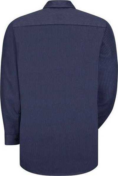 Red Kap SP14L Industrial Work Shirt Long Sizes - NL-Navy/ Light Blue - HIT a Double - 1