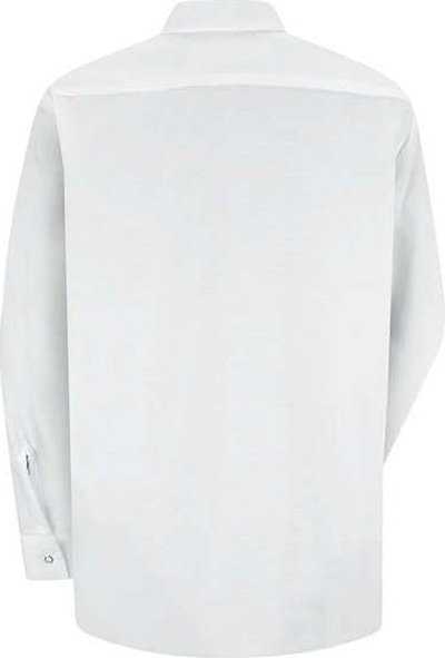 Red Kap SP15 Women's Long Sleeve Specialized Pocketless Poplin Work Shirt - White - HIT a Double - 1