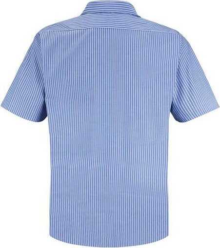 Red Kap SP20 Premium Short Sleeve Work Shirt - GM Blue/ White - HIT a Double - 1