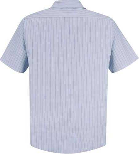Red Kap SP20 Premium Short Sleeve Work Shirt - Light Blue/ Navy Stripe - HIT a Double - 2