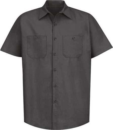 Red Kap SP24 Industrial Short Sleeve Work Shirt - Charcoal - HIT a Double - 1