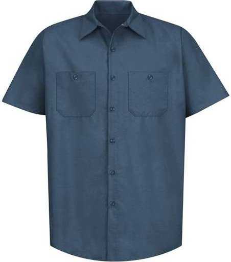 Red Kap SP24 Industrial Short Sleeve Work Shirt - Dark Blue - HIT a Double - 1