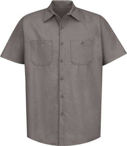 Red Kap SP24 Industrial Short Sleeve Work Shirt - Gray - HIT a Double - 1