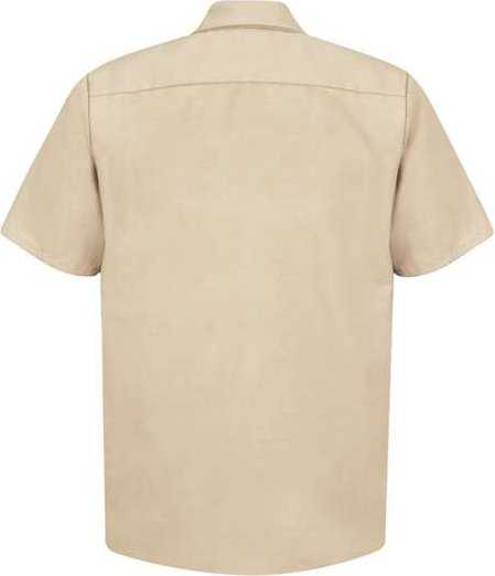 Red Kap SP24 Industrial Short Sleeve Work Shirt - Light Tan - HIT a Double - 2