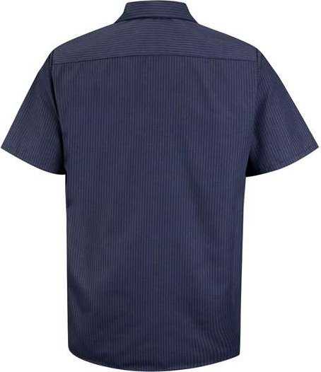 Red Kap SP24 Industrial Short Sleeve Work Shirt - NL-Navy/ Light Blue - HIT a Double - 2