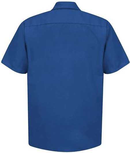 Red Kap SP24 Industrial Short Sleeve Work Shirt - Royal Blue - HIT a Double - 2