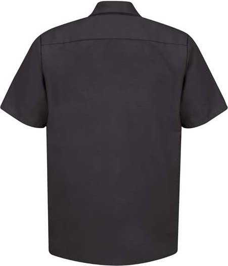 Red Kap SP24L Short Sleeve Work Shirt - Long Sizes - Black - HIT a Double - 1
