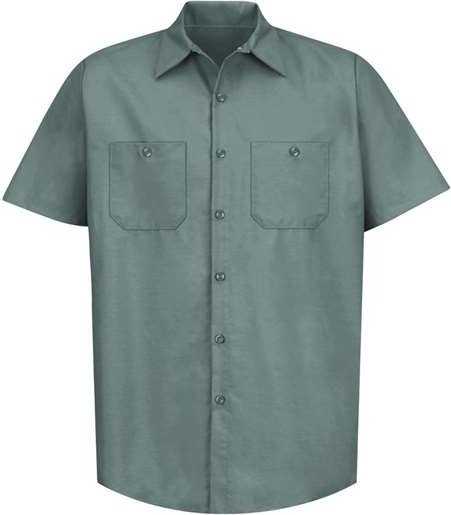 Red Kap SP24L Short Sleeve Work Shirt - Long Sizes - Light Green - HIT a Double - 1