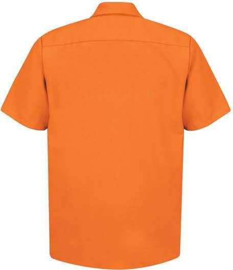 Red Kap SP24L Short Sleeve Work Shirt - Long Sizes - Orange - HIT a Double - 2