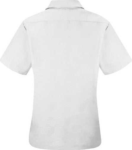 Red Kap SP25 Women's Short Sleeve Specialized Pocketless Work Shirt - White - HIT a Double - 1