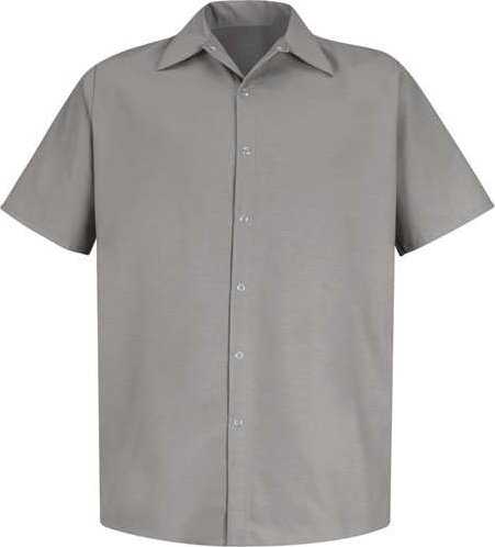 Red Kap SP26 Specialized Short Sleeve Pocketless Work Shirt - Light Gray - HIT a Double - 1