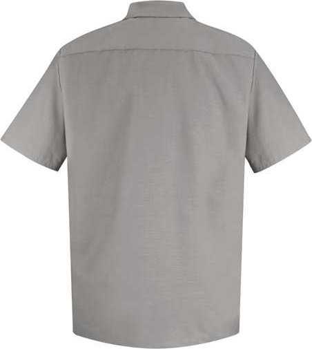 Red Kap SP26 Specialized Short Sleeve Pocketless Work Shirt - Light Gray - HIT a Double - 2